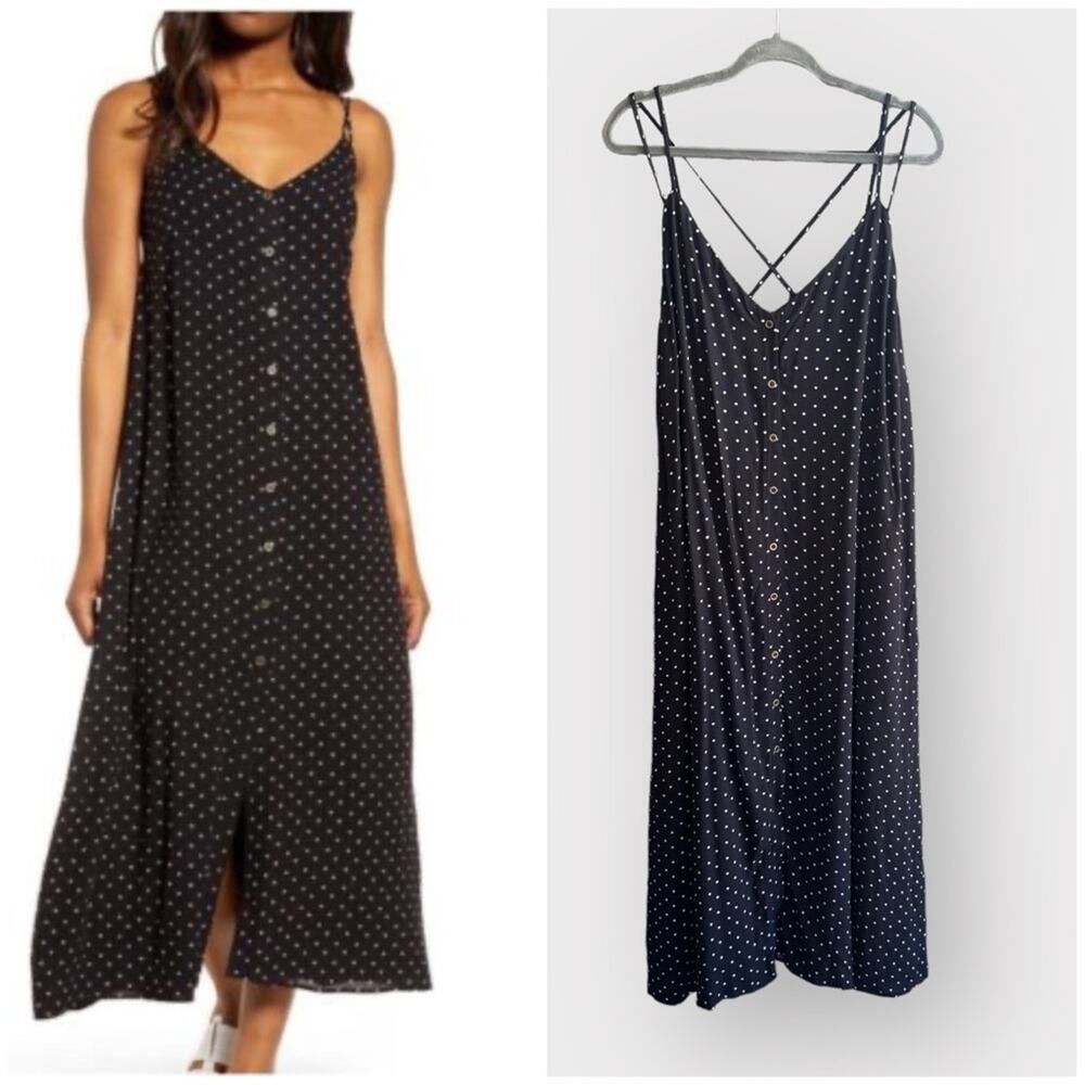 NEW Gibson polka dot maxi dress